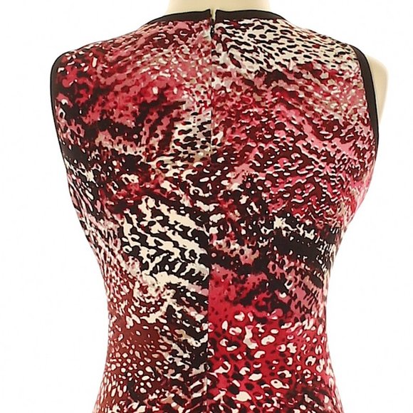 NWOT Calvin Klein red, pink, black dress, size 6 - Picture 5 of 5